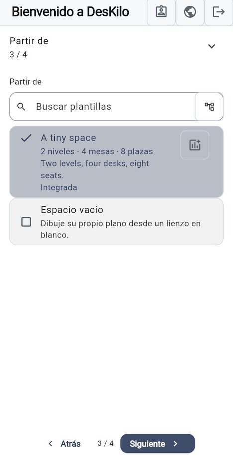 Partir de una plantilla o de cero