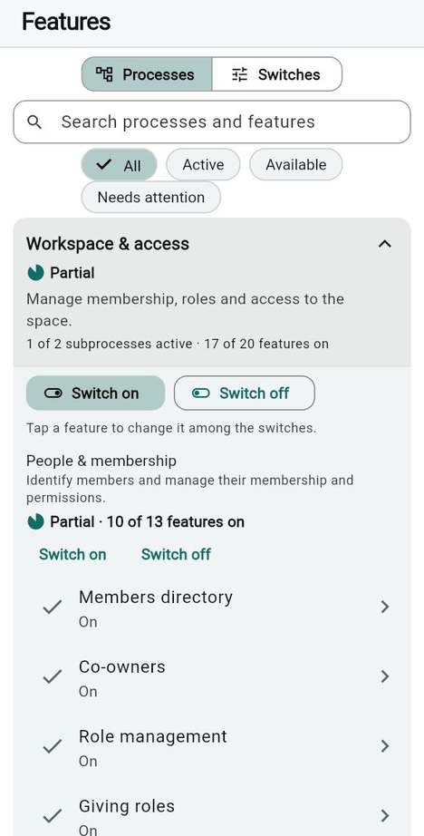 The order to switch things on