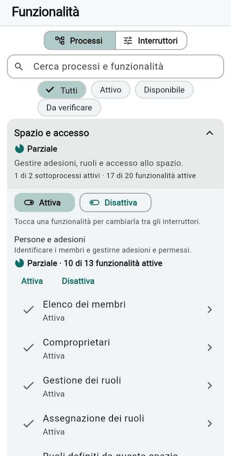 L’ordine in cui attivare le cose