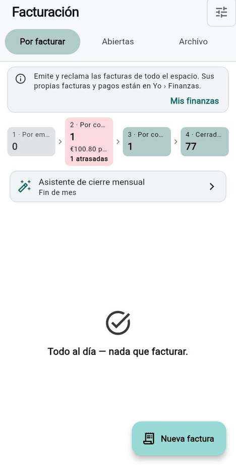 Decida primero: si los miembros pagan y quién emite las facturas