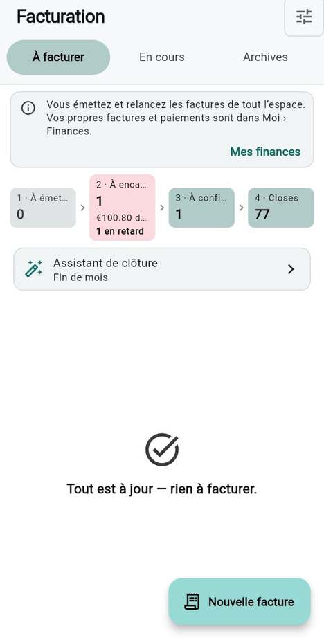 D'abord décider : les membres paient-ils, et qui émet les factures