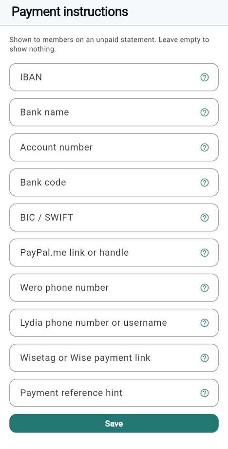How members pay you