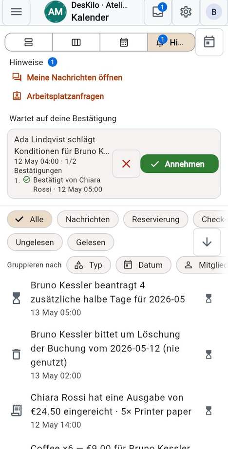 Wer wird worüber informiert
