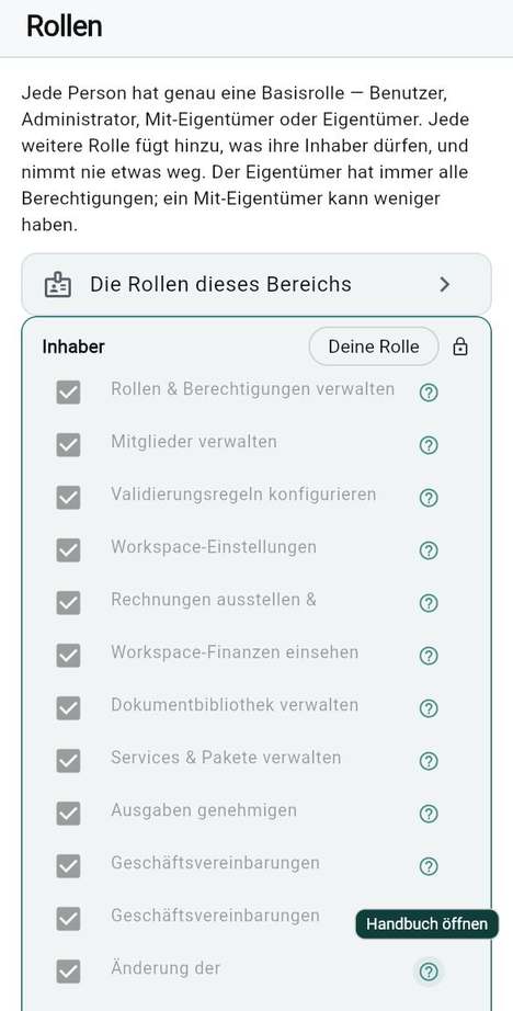 Die Rollenmatrix: so wenig Rechte wie nötig
