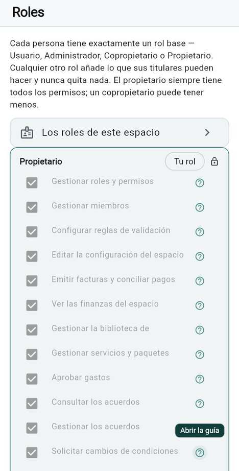 La matriz de roles: el mínimo privilegio