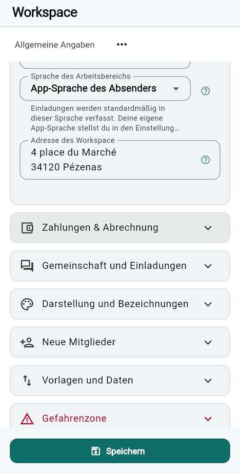Land, Währung, Zeitzone und Sprache