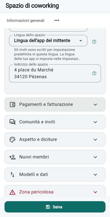 Paese, valuta, fuso orario e lingua