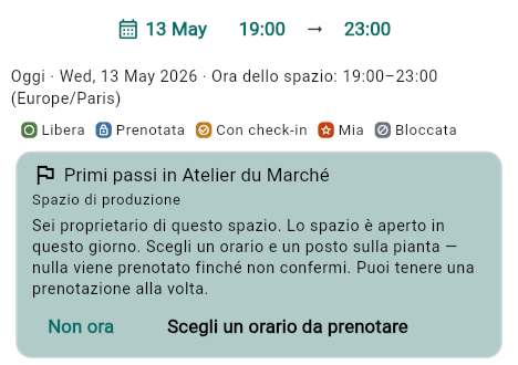 Verificare il suo spazio