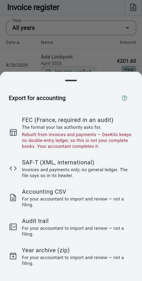 What you hand your accountant