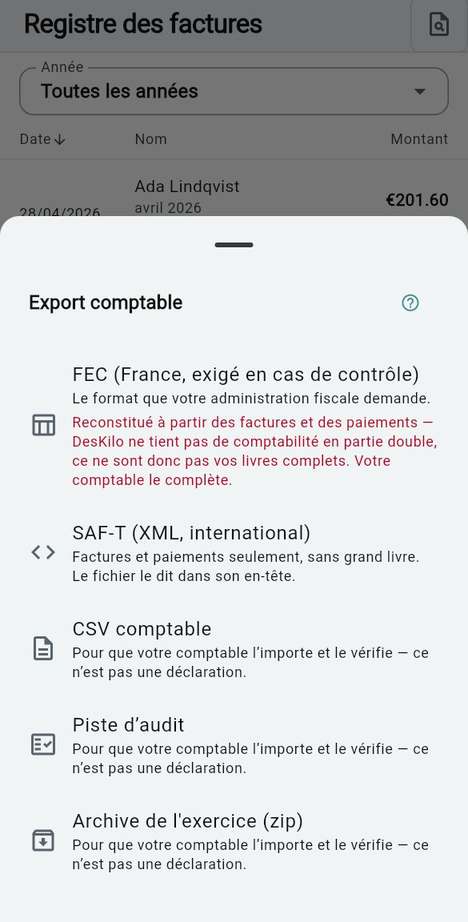 Ce que vous remettez à votre expert-comptable
