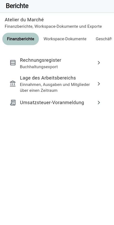 Die Dokumente, die die App erzeugt