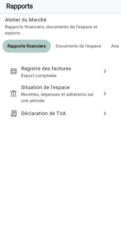 Les documents que produit l'app