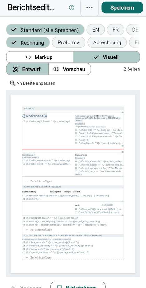 Der Editor, in Worten für Inhaber