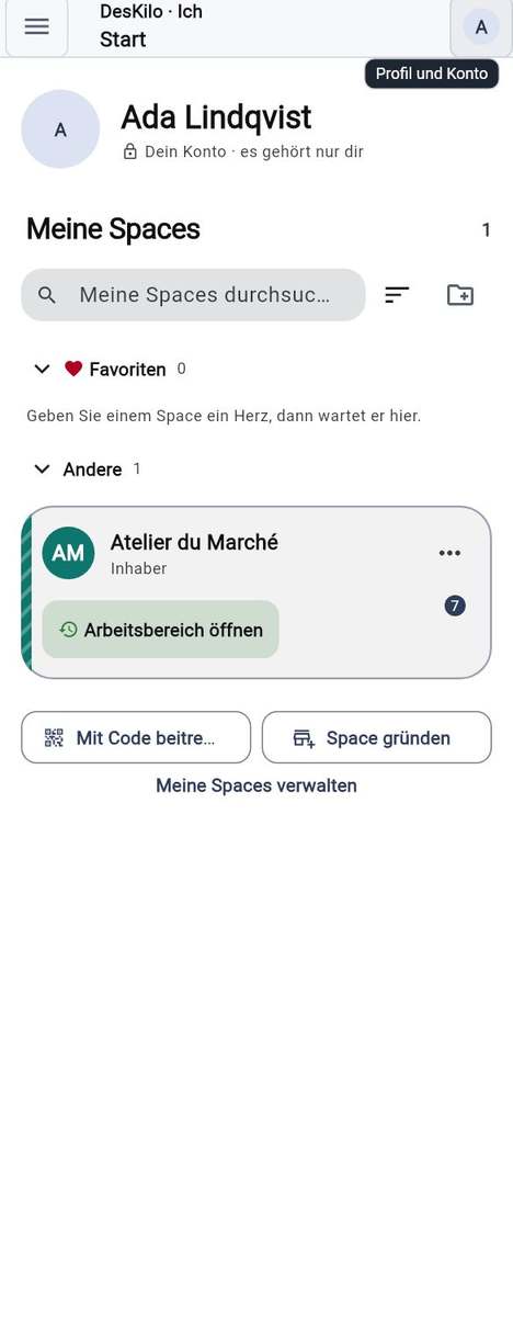 Ein Space hat zwei Seiten