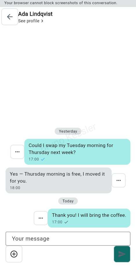 Writing to a member