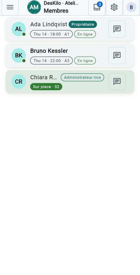 L'annuaire des membres