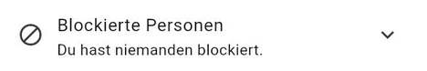Jemanden blockieren