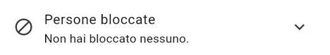 Bloccare qualcuno