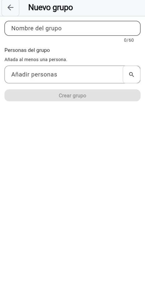Iniciar una conversación o un grupo