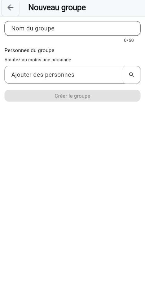 Démarrer une conversation ou un groupe