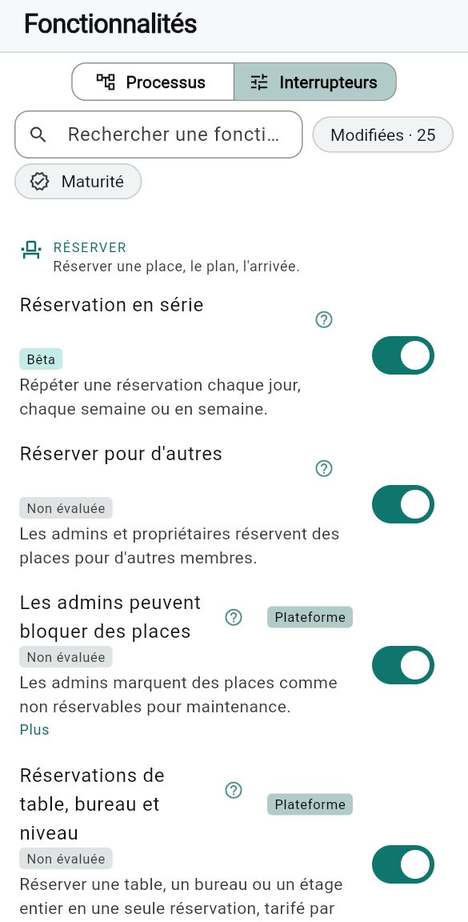Un interrupteur de fonctionnalité