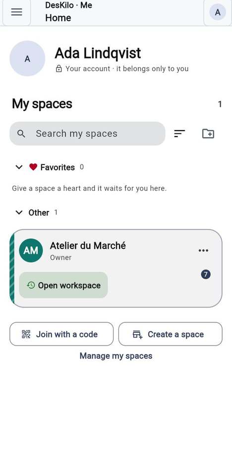 Me: your home and your spaces