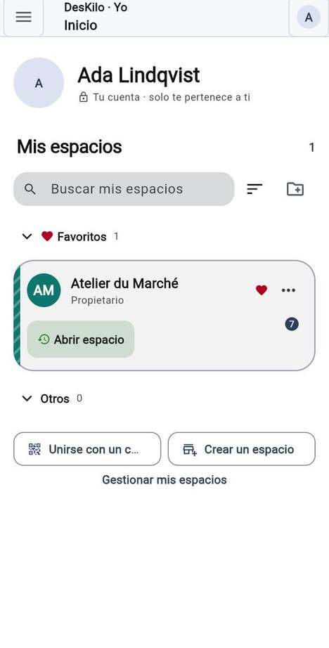 Mantener sus espacios en orden