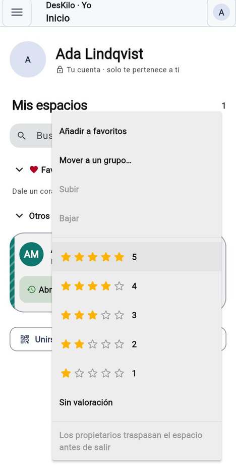 Mantener sus espacios en orden
