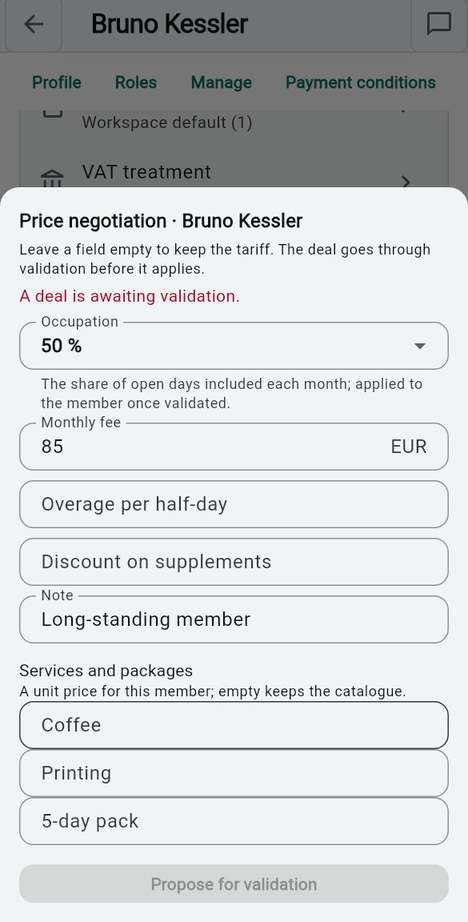 Price negotiation