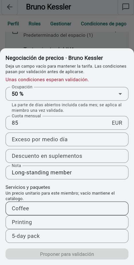 Negociación de precios