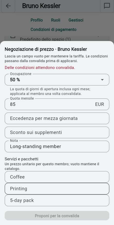 Negoziazione di prezzo