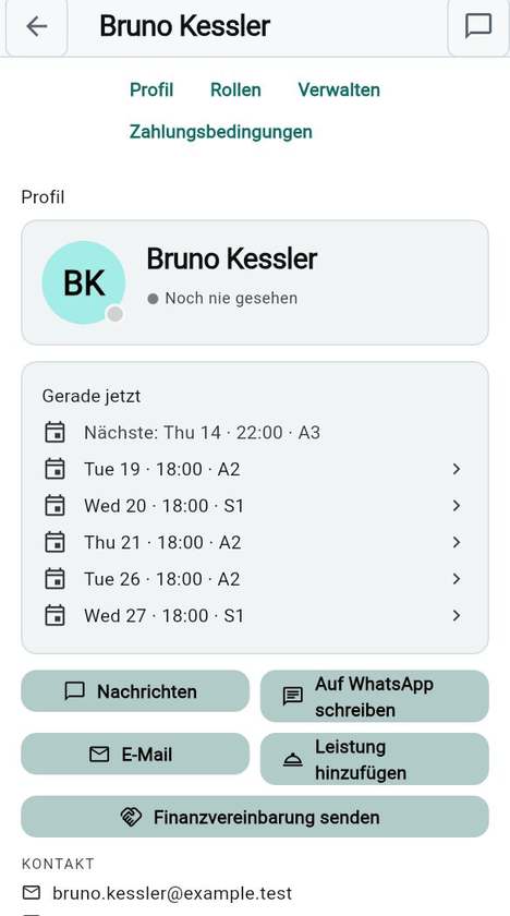 Die Mitgliederseite