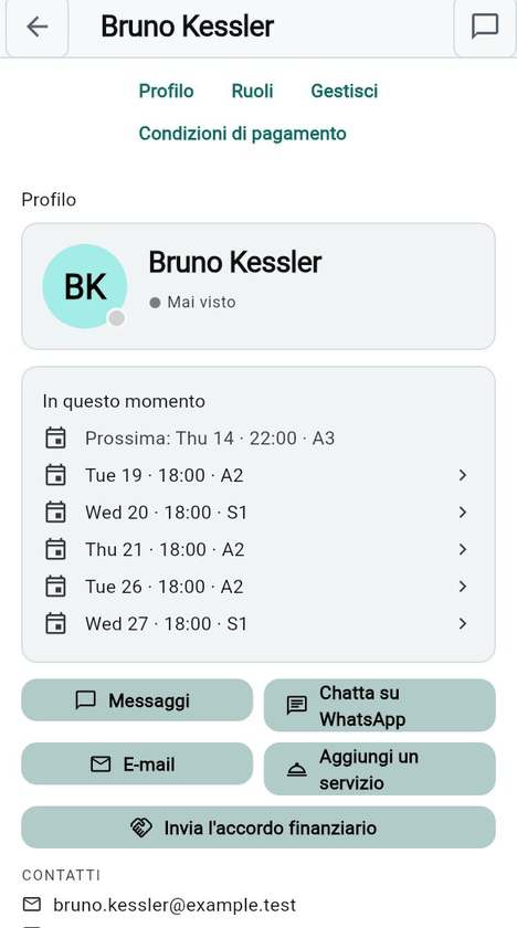 La pagina del membro