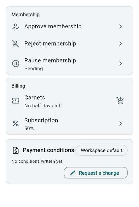 Pending and paused members