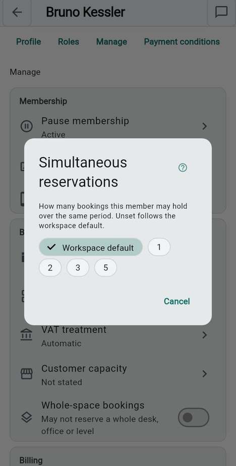 Simultaneous reservations