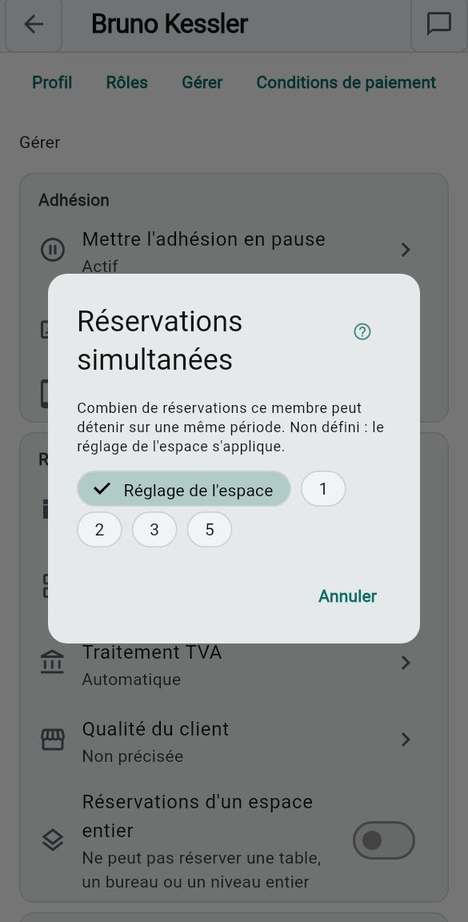 Réservations simultanées