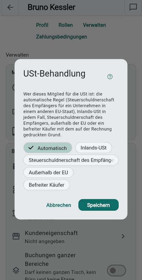 USt-Behandlung
