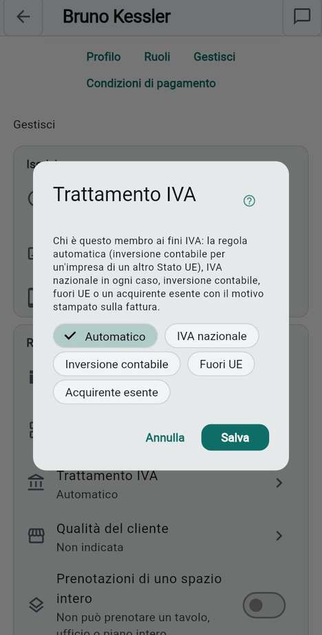 Trattamento IVA