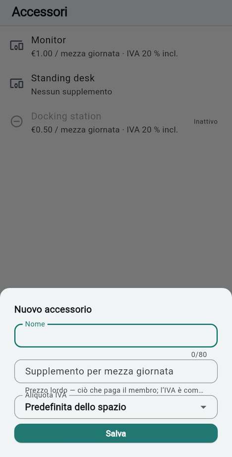 Accessori
