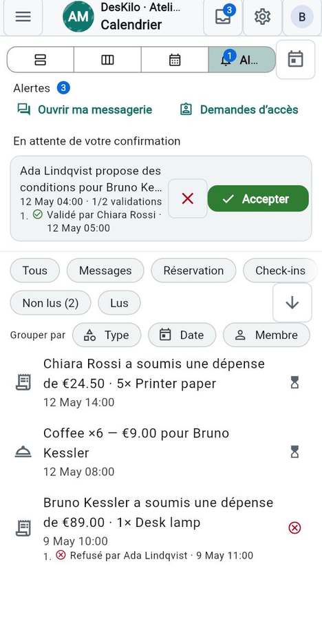 Les alertes financières