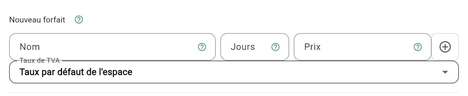 Nouveau forfait