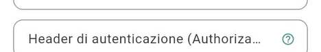 Header di autenticazione