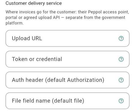 Customer delivery service