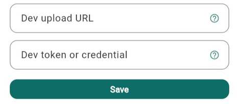 Dev endpoint and token