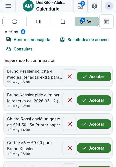Apruebe o rechace un gasto