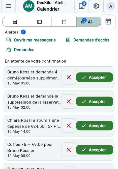 Approuver ou refuser une dépense