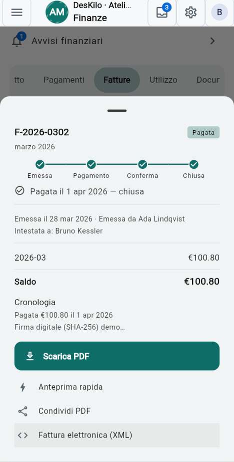 Le Sue fatture