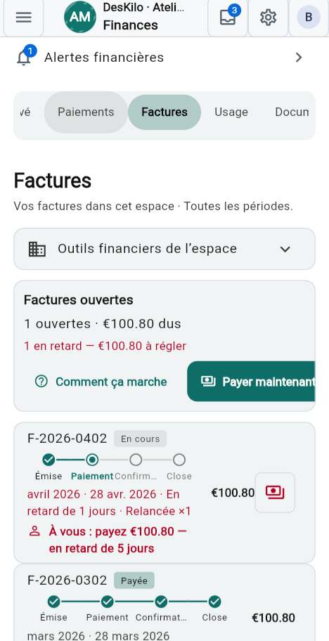 Vos factures