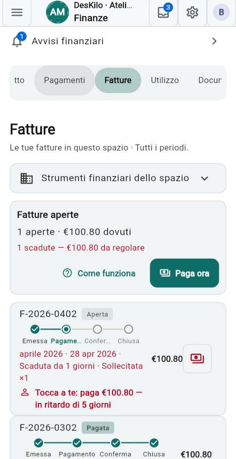 Le Sue fatture