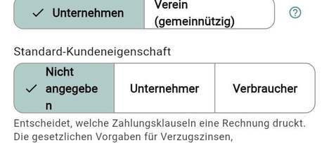 Standard-Kundeneigenschaft